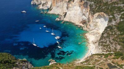 Greece,Drone,Picture,Paxos,Island,Day,Cruise 