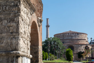 Arch,Of,Galerius,(or,Kamara),And,Rotunda,In,Thessaloniki,-