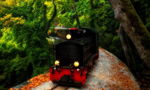 The,Old,Train,In,Milies,Of,Volos,,Pelion,,Greece