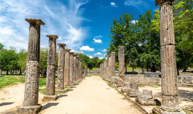 Archaeological,Site,Of,Olympia,,Unesco,World,Heritage,In,Greece