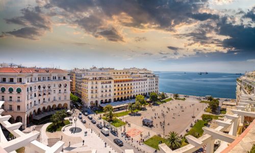 Aristotelous,Square,At,Afternoon,,Thessaloniki,,Greece